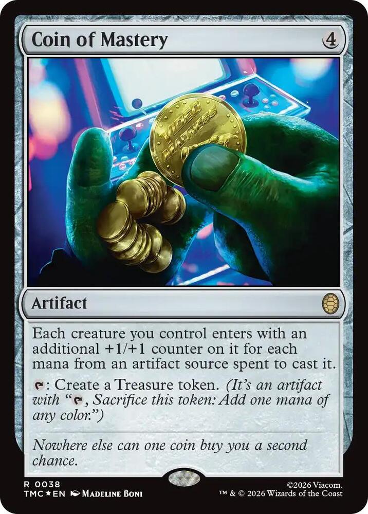 Coin of Mastery (Surge Foil) [Commander: Teenage Mutant Ninja Turtles] 38
