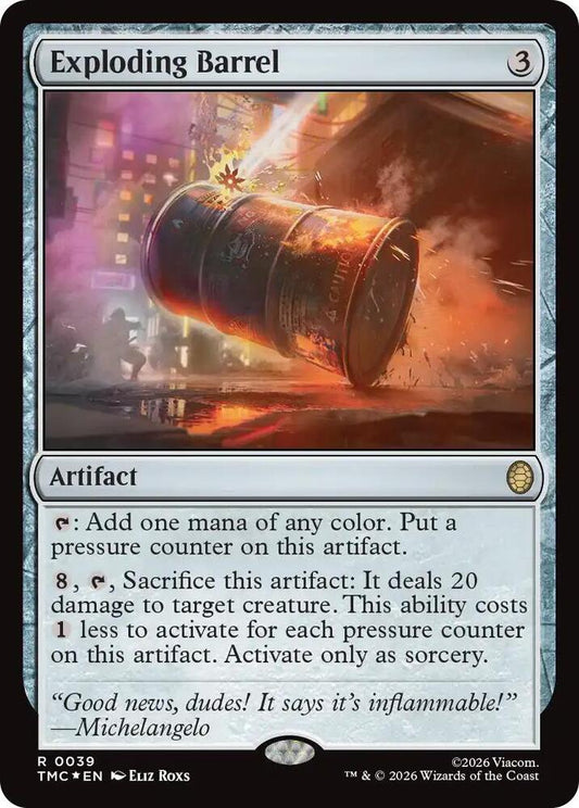 Exploding Barrel (Surge Foil) [Commander: Teenage Mutant Ninja Turtles] 39