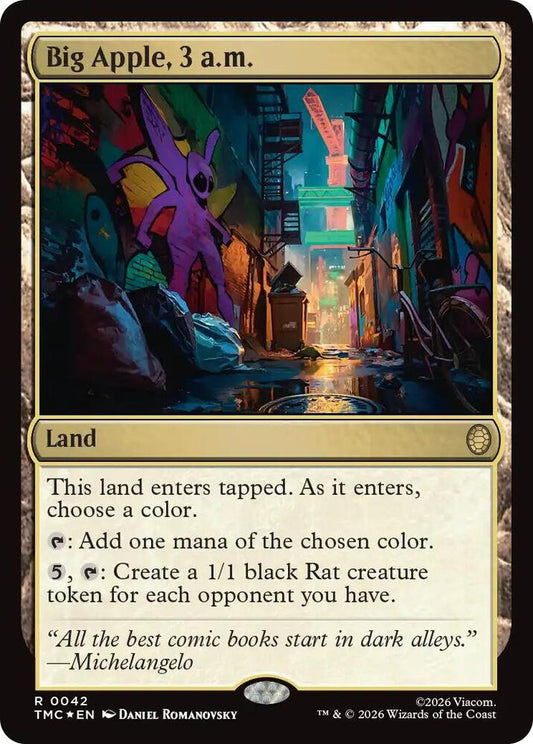 Big Apple, 3 a.m. (Surge Foil) [Commander: Teenage Mutant Ninja Turtles] 42
