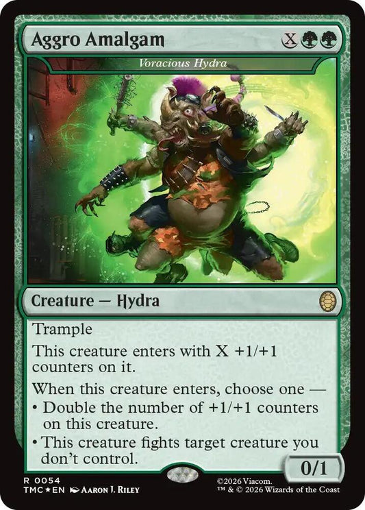 Aggro Amalgam - Voracious Hydra (Surge Foil) [Commander: Teenage Mutant Ninja Turtles] 54