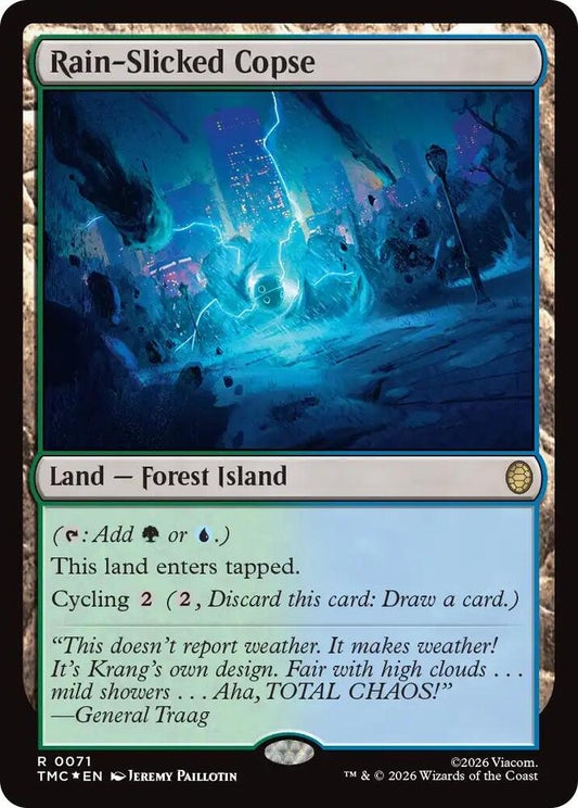 Rain-Slicked Copse (Surge Foil) [Commander: Teenage Mutant Ninja Turtles] 71