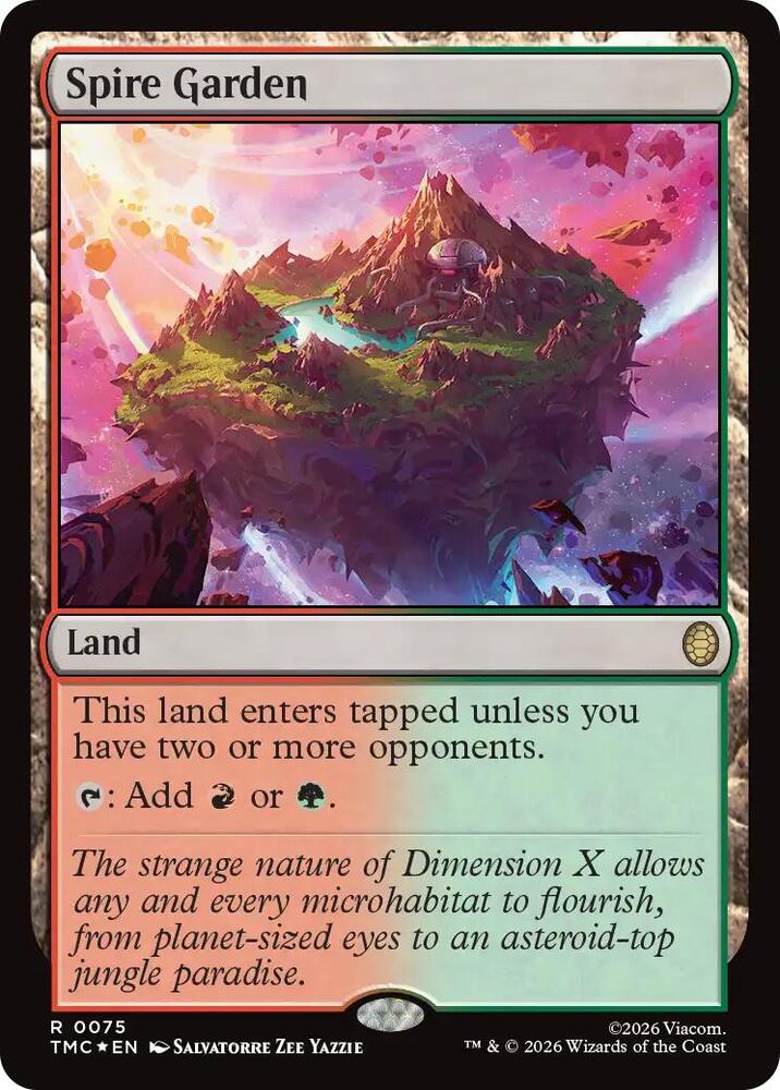 Spire Garden (Surge Foil) [Commander: Teenage Mutant Ninja Turtles] 75
