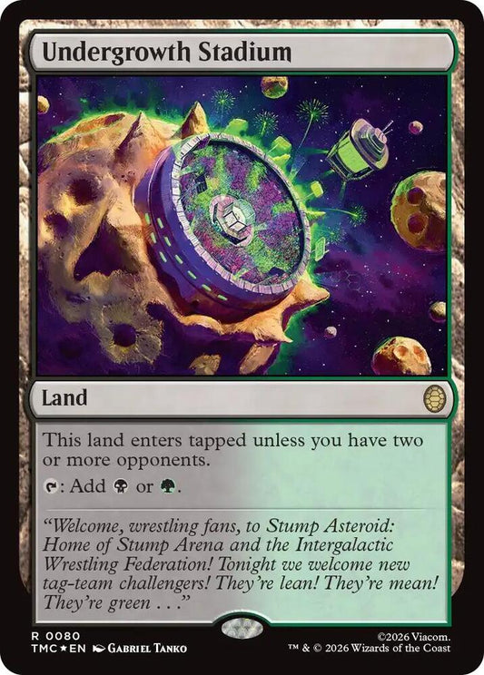 Undergrowth Stadium (Surge Foil) [Commander: Teenage Mutant Ninja Turtles] 80