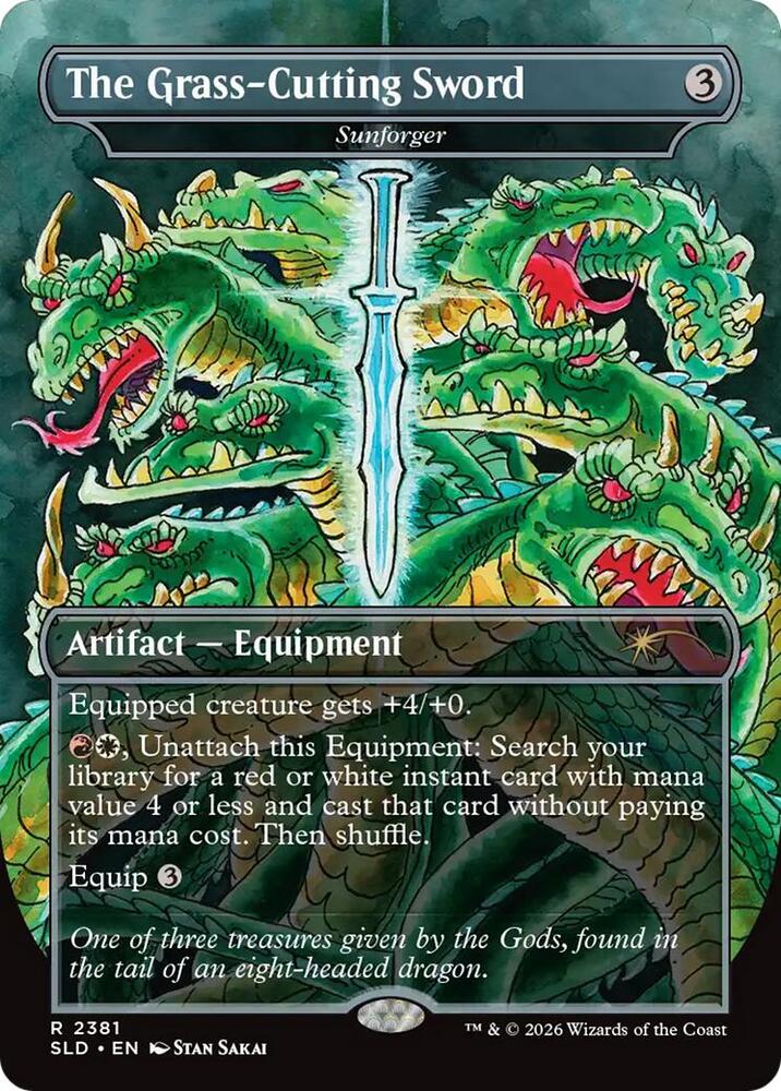 The Grass-Cutting Sword - Sunforger [Secret Lair Drop Series] 2381