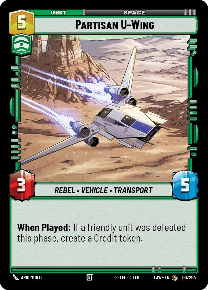 Partisan U-Wing [A Lawless Time] 161/264