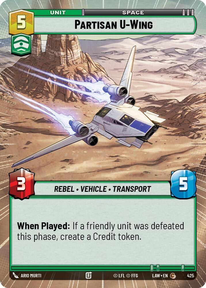 Partisan U-Wing (Hyperspace) [A Lawless Time] 425