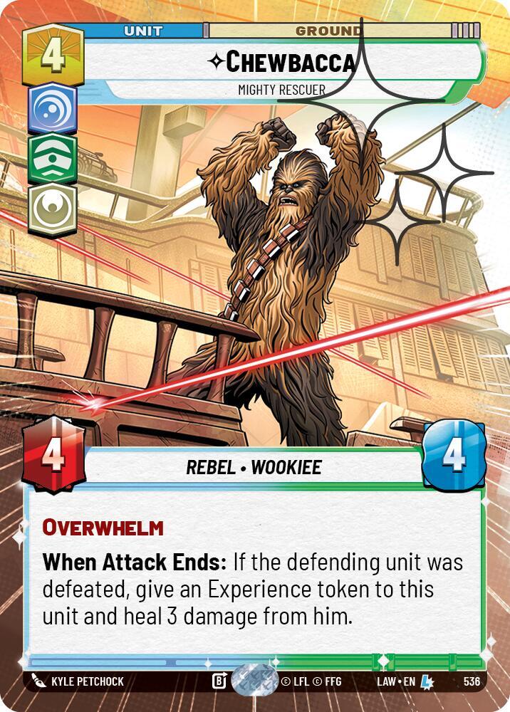 Chewbacca - Mighty Rescuer (Hyperspace Foil) [A Lawless Time] 536