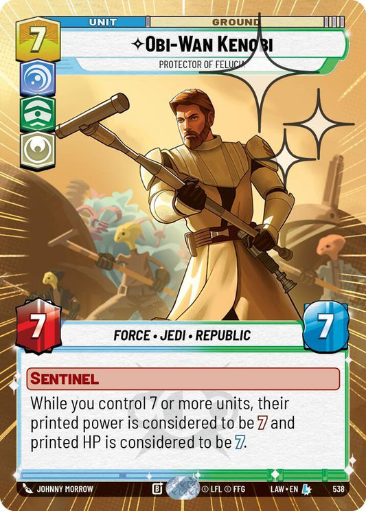 Obi-Wan Kenobi - Protector of Felucia (Hyperspace Foil) [A Lawless Time] 538