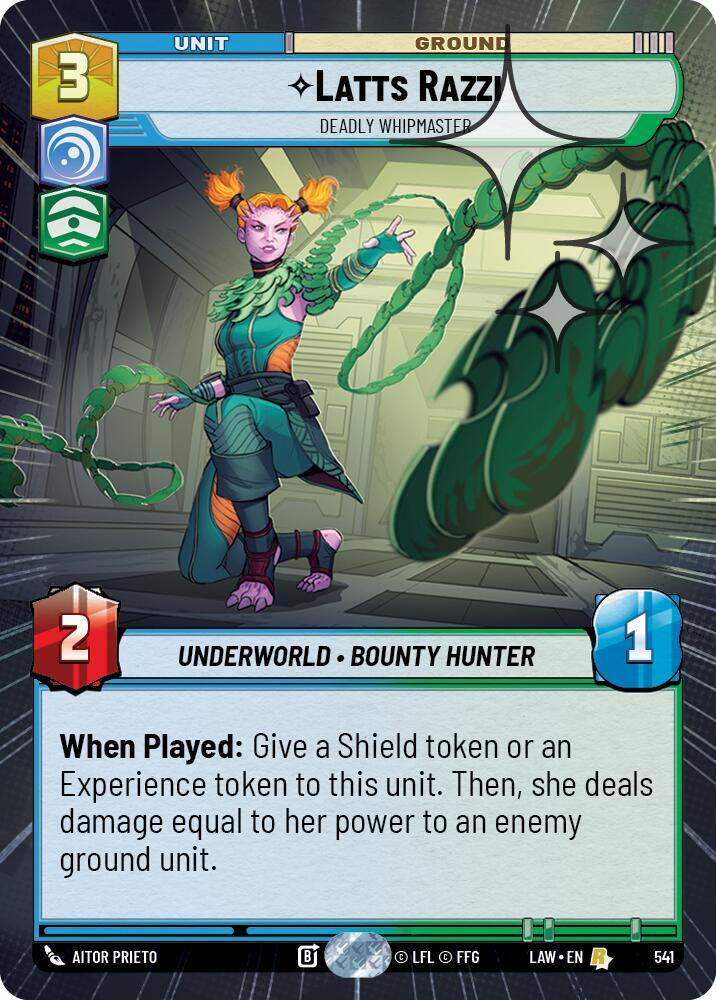 Latts Razzi - Deadly Whipmaster (Hyperspace Foil) [A Lawless Time] 541