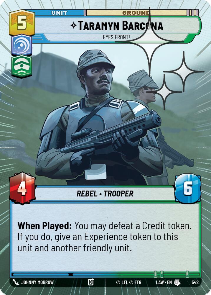 Taramyn Barcona - Eyes Front! (Hyperspace Foil) [A Lawless Time] 542