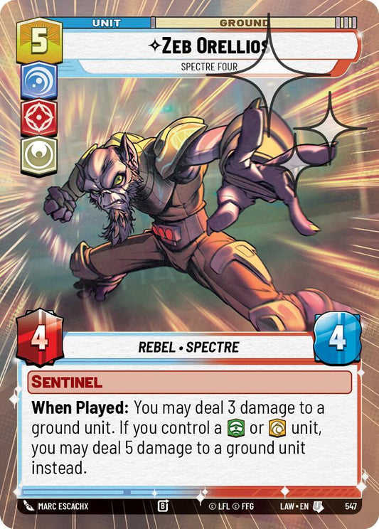 Zeb Orellios - Spectre Four (Hyperspace Foil) [A Lawless Time] 547