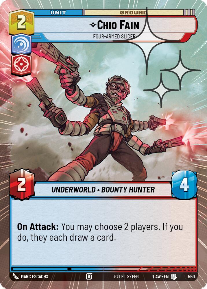 Chio Fain - Four-Armed Slicer (Hyperspace Foil) [A Lawless Time] 550
