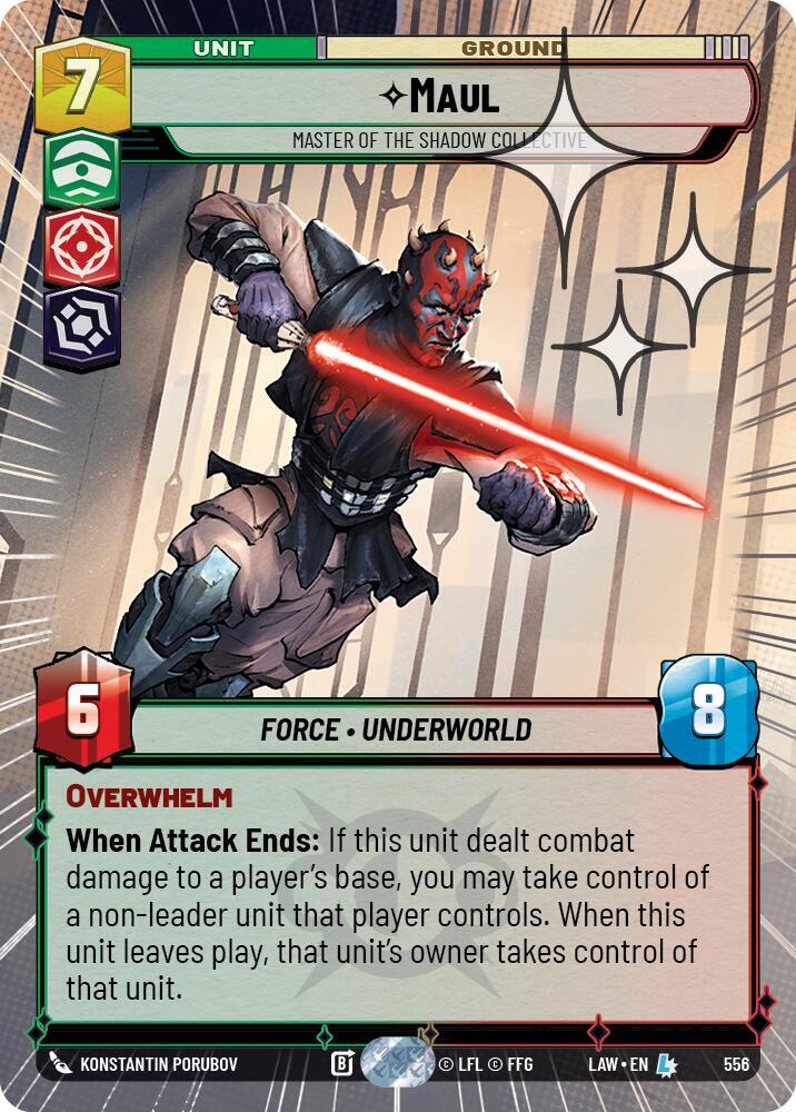 Maul - Master of the Shadow Collective (Hyperspace Foil) [A Lawless Time] 556