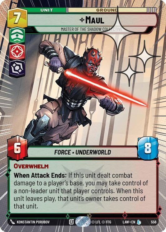 Maul - Master of the Shadow Collective (Hyperspace Foil) [A Lawless Time] 556