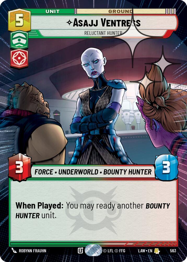 Asajj Ventress - Reluctant Hunter (Hyperspace Foil) [A Lawless Time] 563