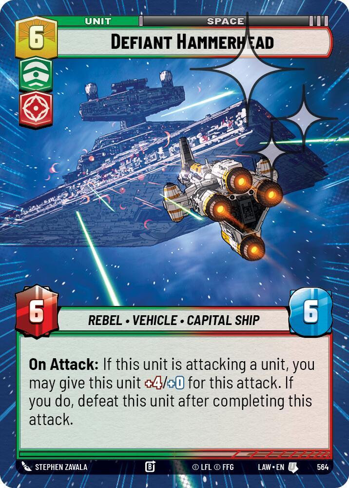 Defiant Hammerhead (Hyperspace Foil) [A Lawless Time] 564