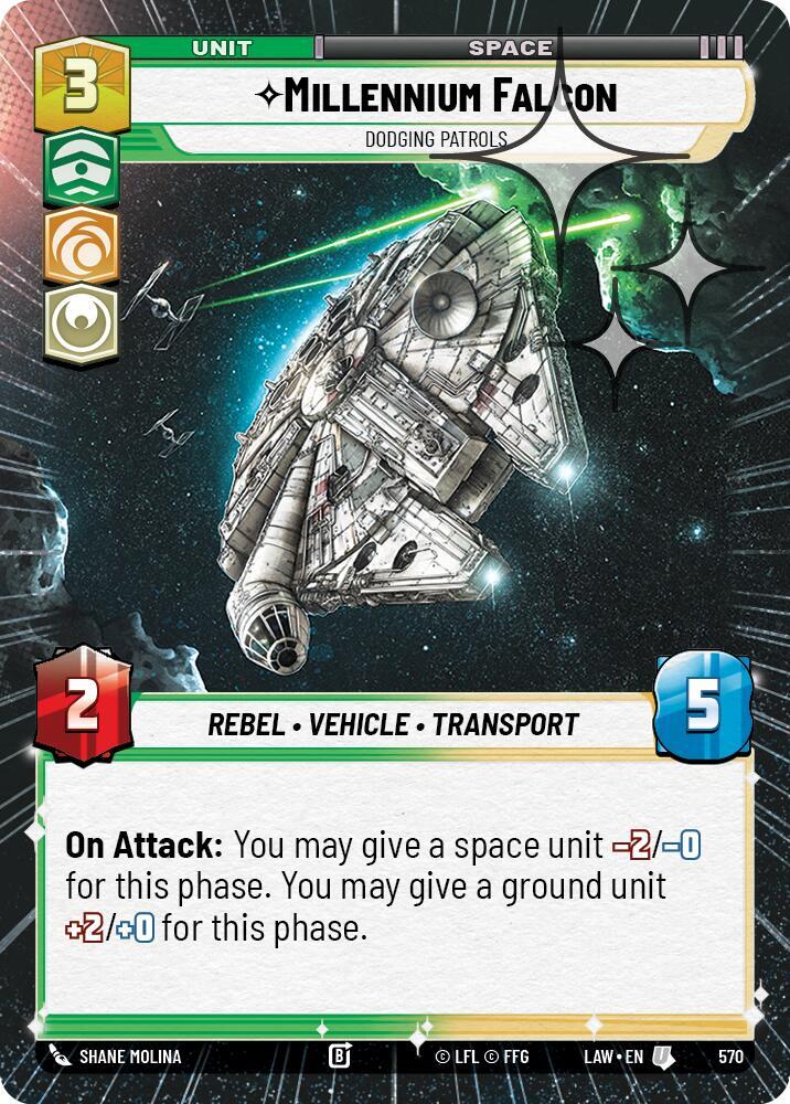 Millennium Falcon - Dodgin Patrols (Hyperspace Foil) [A Lawless Time] 570