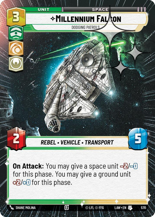 Millennium Falcon - Dodgin Patrols (Hyperspace Foil) [A Lawless Time] 570