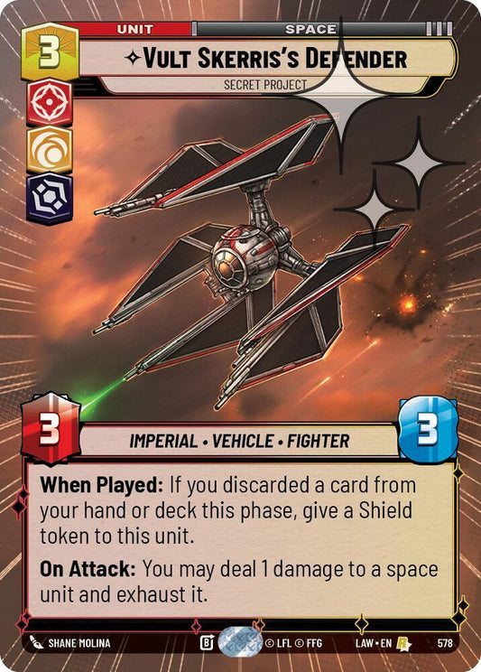 Vult Skerris's Defender - Secret Project (Hyperspace Foil) [A Lawless Time] 578