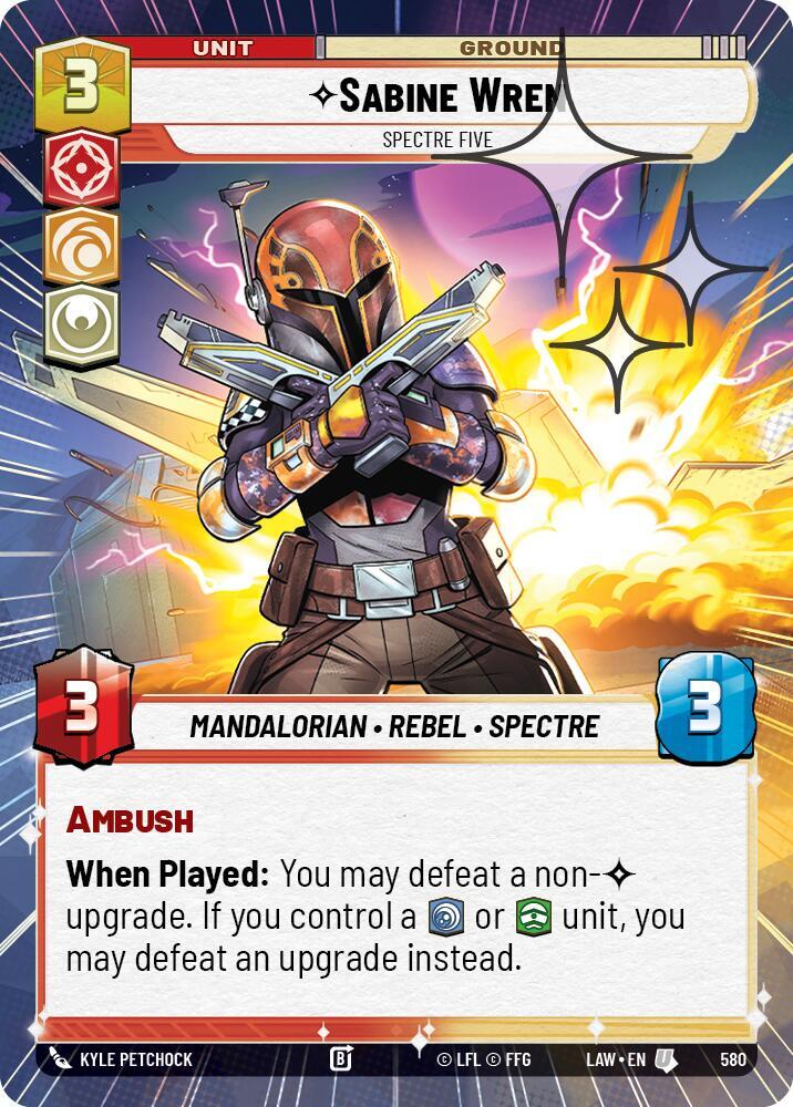 Sabine Wren - Spectre Five (Hyperspace Foil) [A Lawless Time] 580