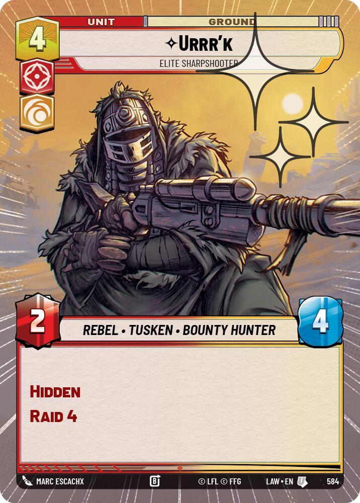 Urrr'k - Elite Sharpshooter (Hyperspace Foil) [A Lawless Time] 584