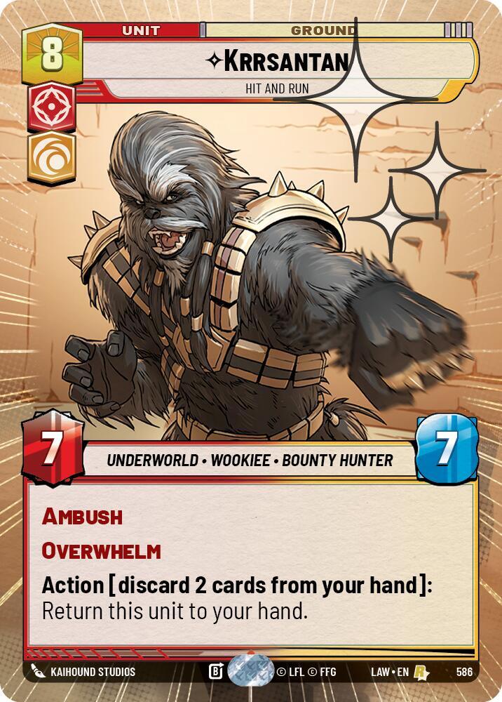 Krrsantan - Hit and Run (Hyperspace Foil) [A Lawless Time] 586