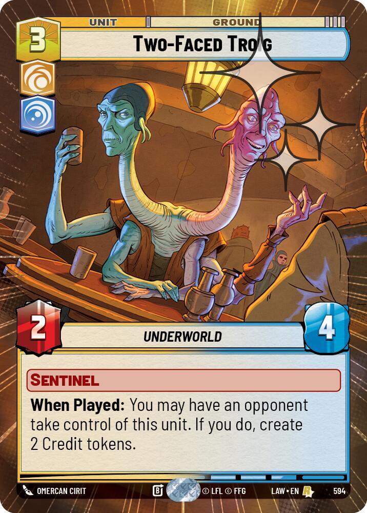 Two-Faced Troig (Hyperspace Foil) [A Lawless Time] 594