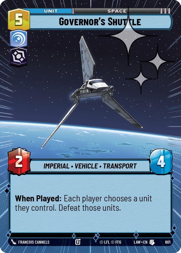 Governor's Shuttle (Hyperspace Foil) [A Lawless Time] 601