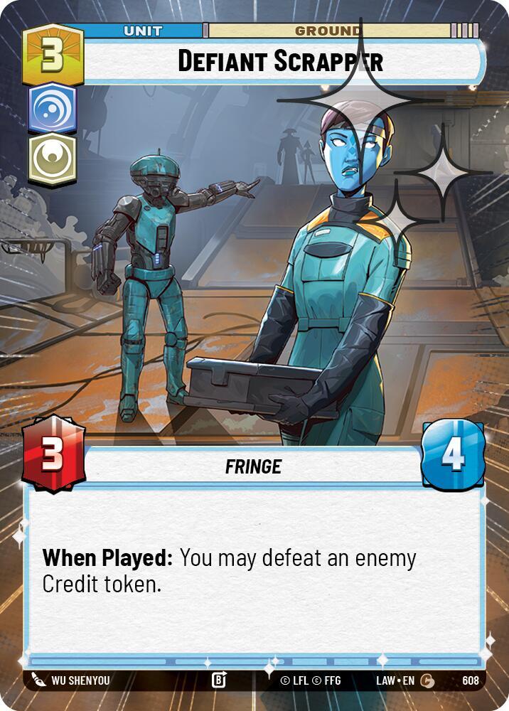 Defiant Scrapper (Hyperspace Foil) [A Lawless Time] 608