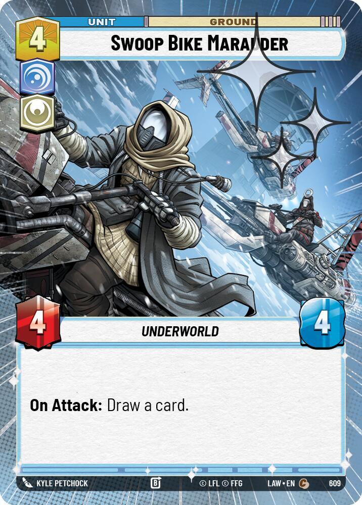 Swoop Bike Marauder (Hyperspace Foil) [A Lawless Time] 609