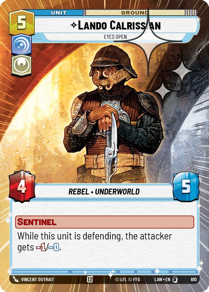Lando Calrissian - Eyes Open (Hyperspace Foil) [A Lawless Time] 610