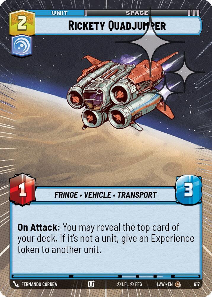 Rickety Quadjumper (Hyperspace Foil) [A Lawless Time] 617
