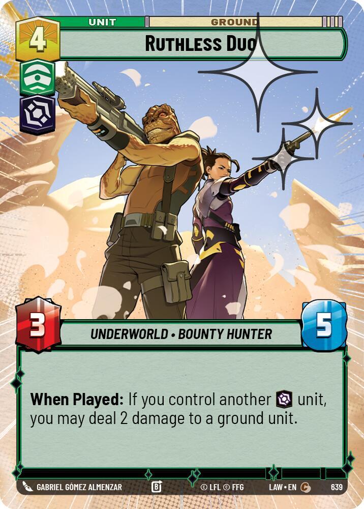 Ruthless Duo (Hyperspace Foil) [A Lawless Time] 639