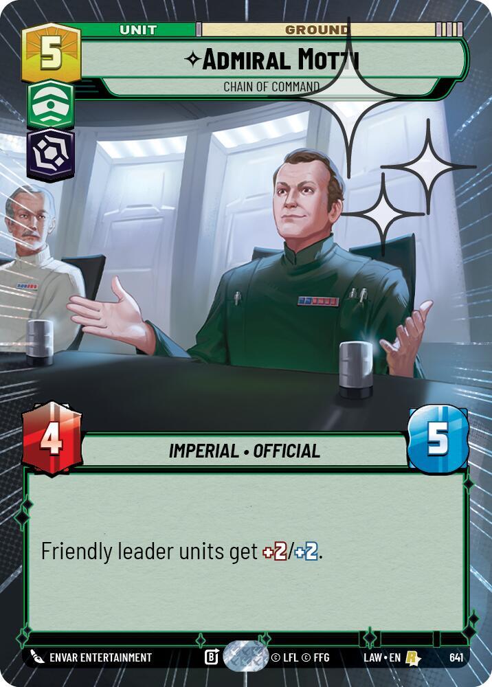 Admiral Motti - Chain of Command (Hyperspace Foil) [A Lawless Time] 641