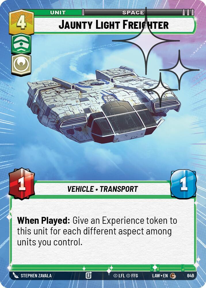 Jaunty Light Frieghter (Hyperspace Foil) [A Lawless Time] 649