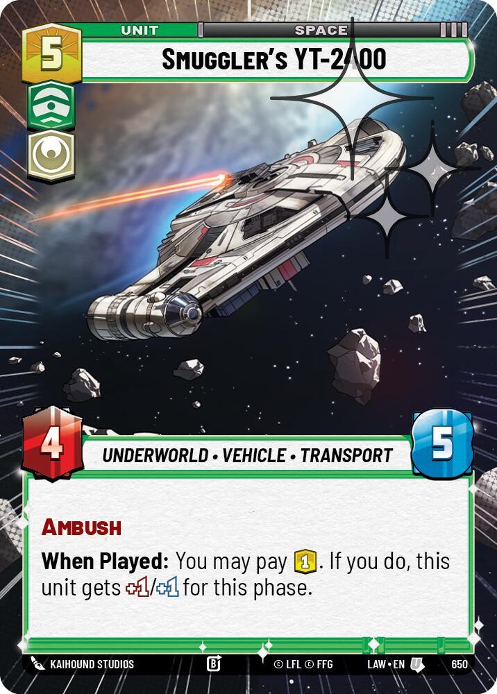 Smuggler's YT-2400 (Hyperspace Foil) [A Lawless Time] 650