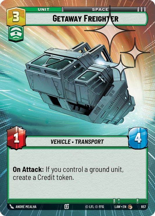 Getaway Freighter (Hyperspace Foil) [A Lawless Time] 657