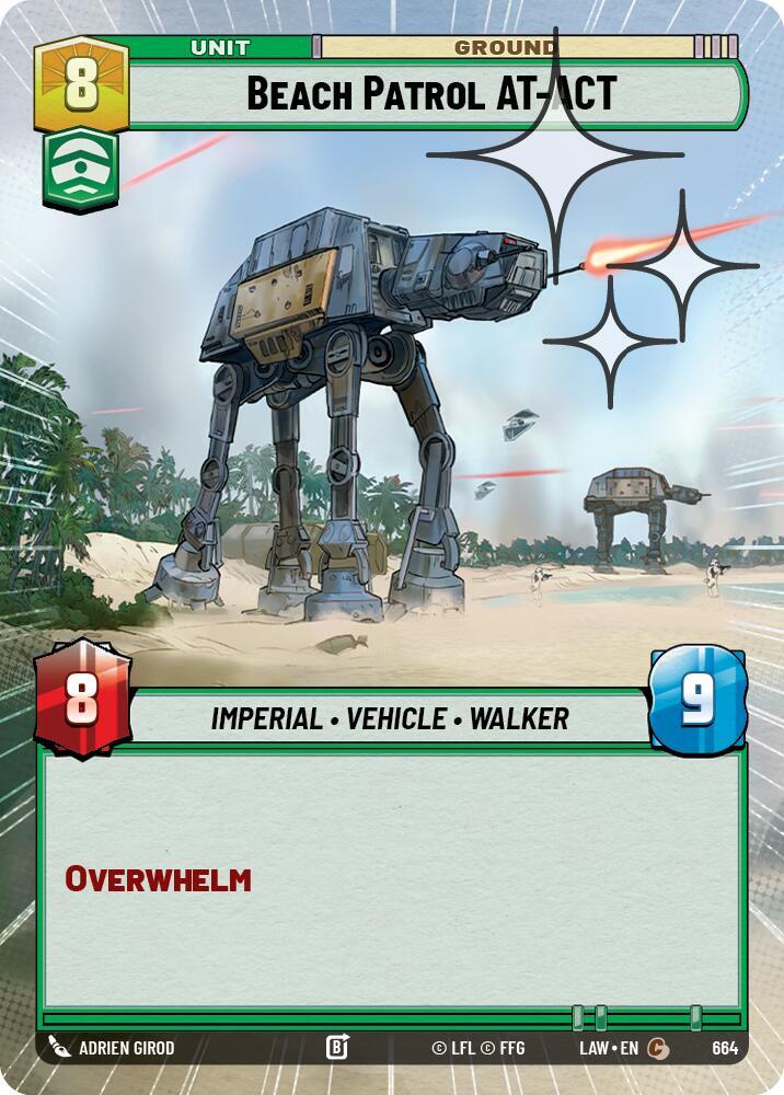 Beach Patrol AT-ACT (Hyperspace Foil) [A Lawless Time] 664