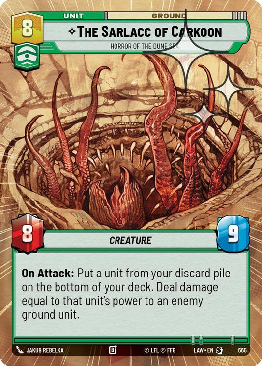 The Sarlacc of Carkoon - Horror of the Dune Sea (Hyperspace Foil) [A Lawless Time] 665