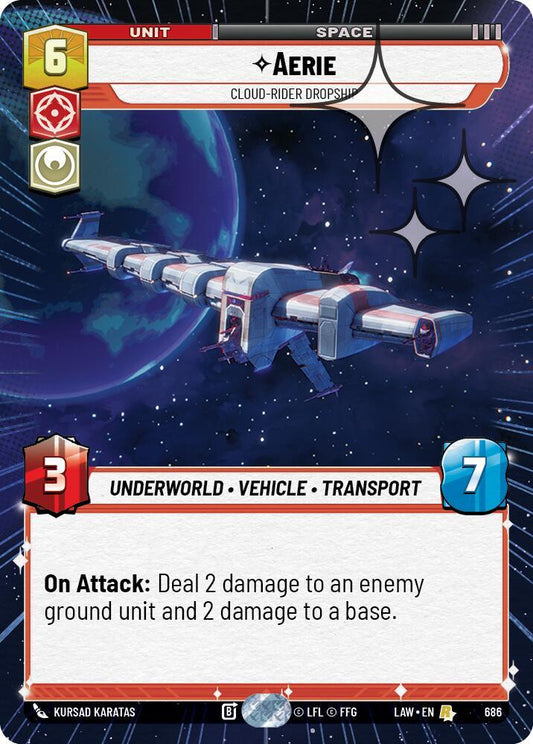 Aerie - Cloud-Rider Dropship (Hyperspace Foil) [A Lawless Time] 686