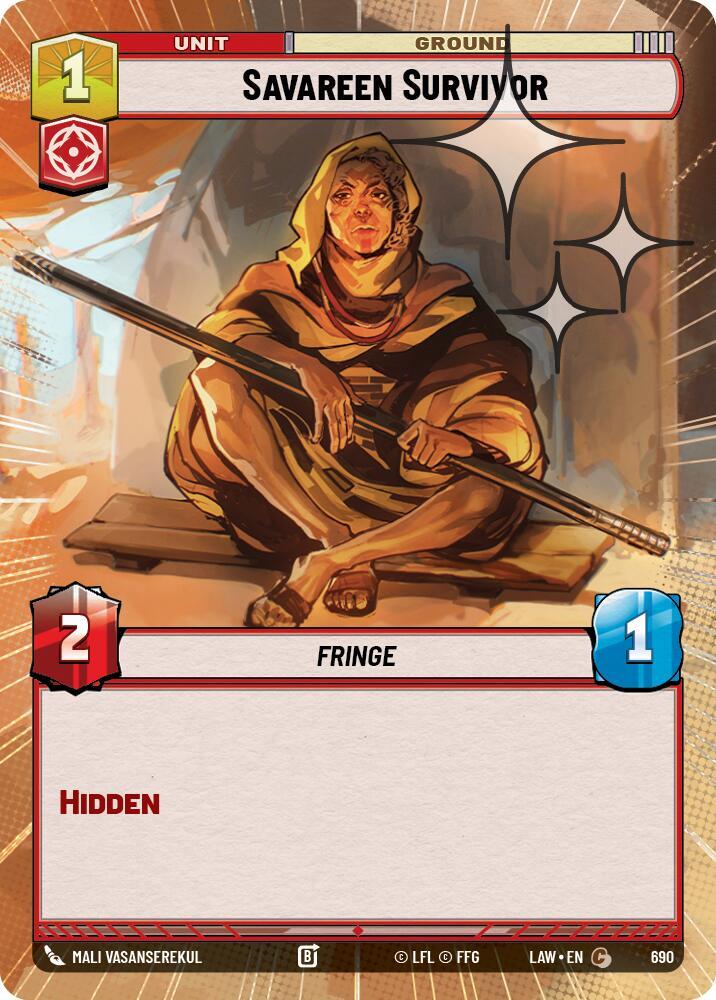 Savareen Survivor (Hyperspace Foil) [A Lawless Time] 690