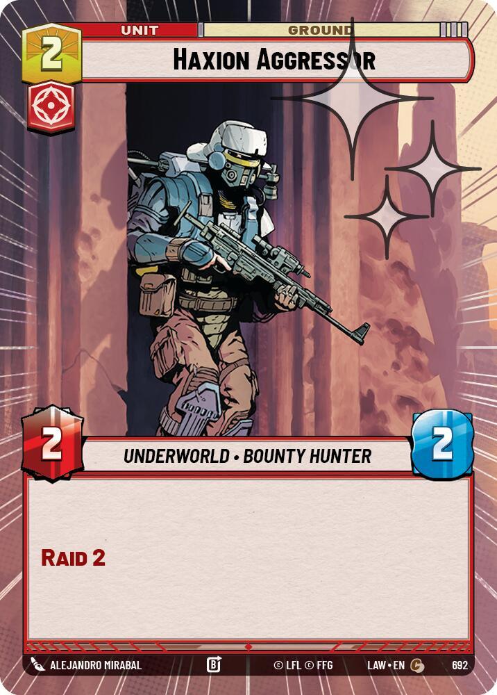 Haxion Aggressor (Hyperspace Foil) [A Lawless Time] 692