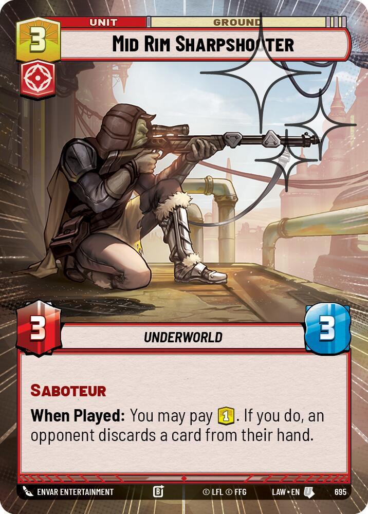 Mid Rim Sharpshooter (Hyperspace Foil) [A Lawless Time] 695