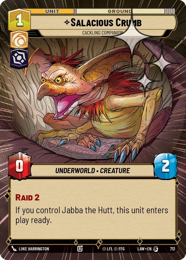 Salacious Crumb - Cackling Companion (Hyperspace Foil) [A Lawless Time] 712