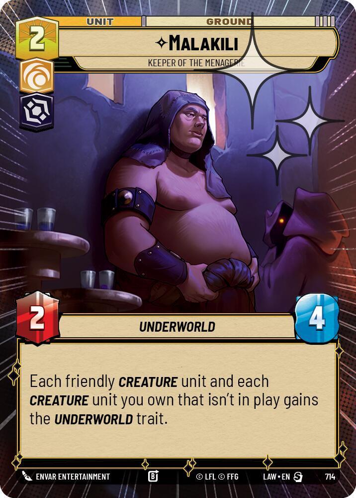 Malakili - Keeper of the Menagerie (Hyperspace Foil) [A Lawless Time] 714