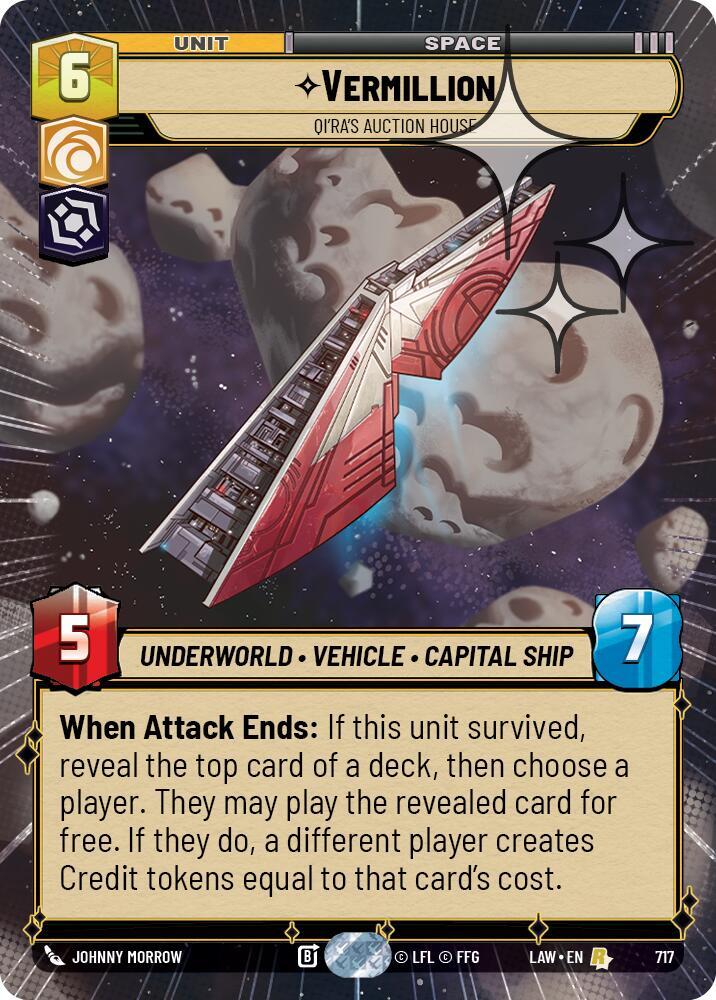 Vermillion - Qi'Ra's Auction House (Hyperspace Foil) [A Lawless Time] 717