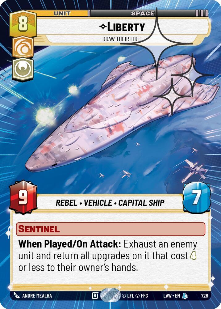 Liberty - Draw Their Fire! (Hyperspace Foil) [A Lawless Time] 726
