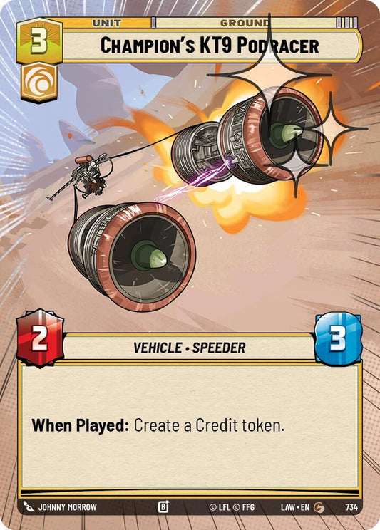 Champion's KT-9 Podracer (Hyperspace Foil) [A Lawless Time] 734