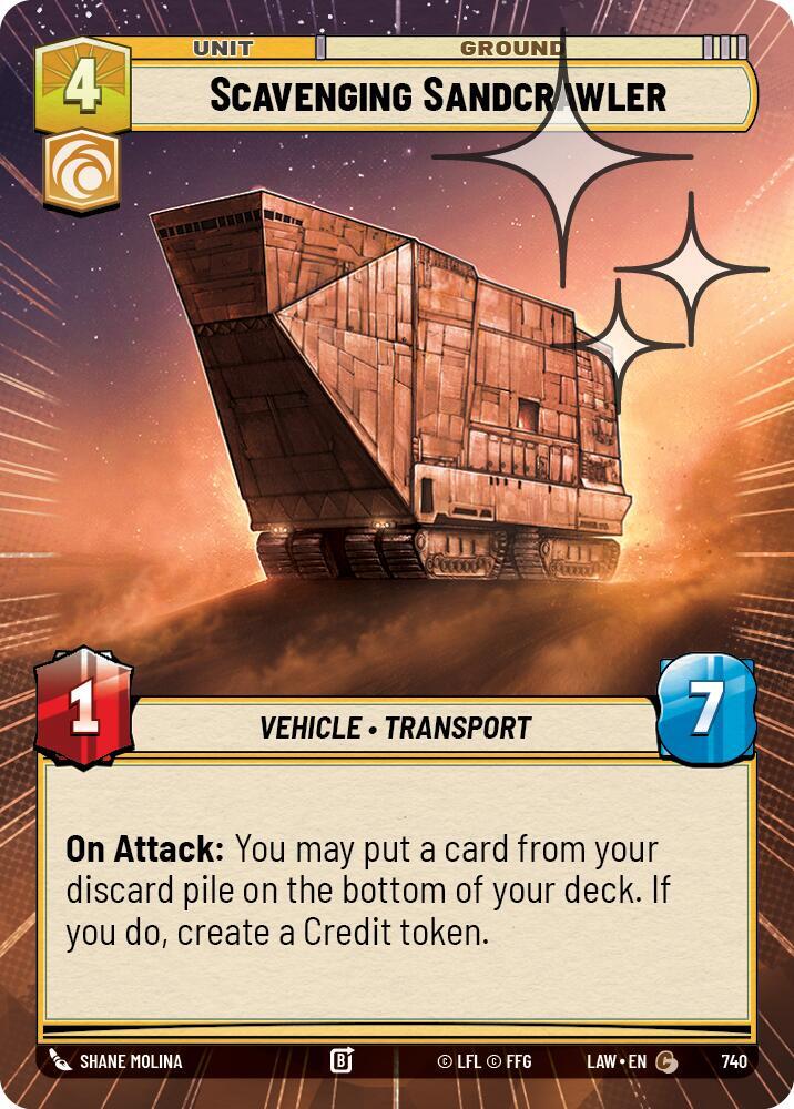 Scavenging Sandcrawler (Hyperspace Foil) [A Lawless Time] 740