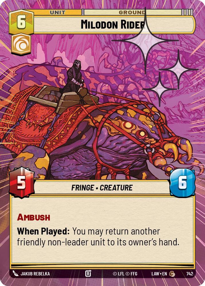 Milodon Rider (Hyperspace Foil) [A Lawless Time] 742